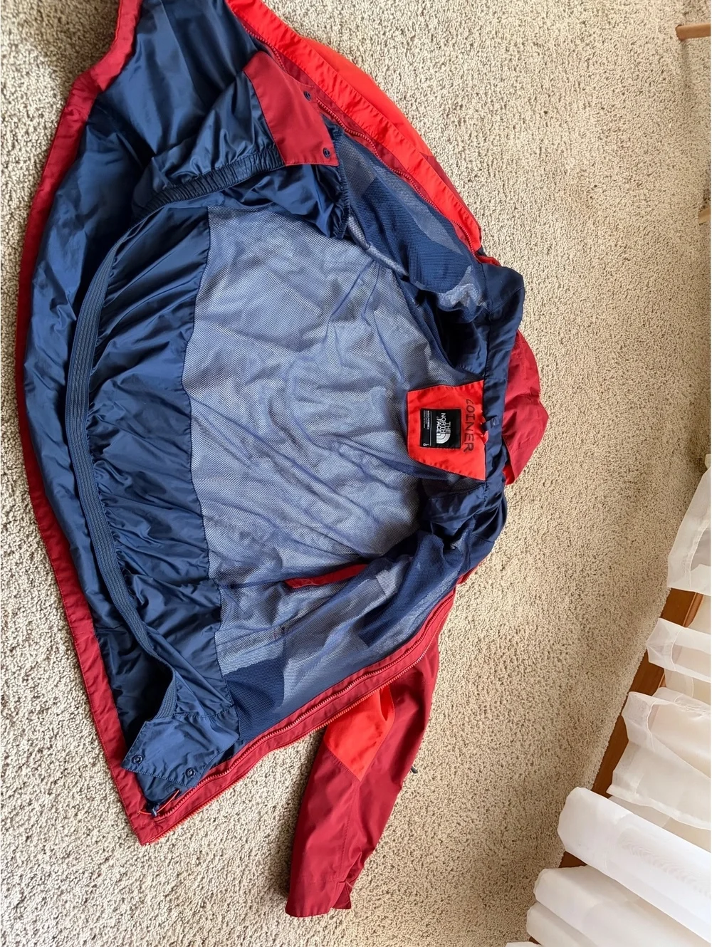The North Face Men's Sumner Triclimate Jacket top shell red HyVent L LARGE